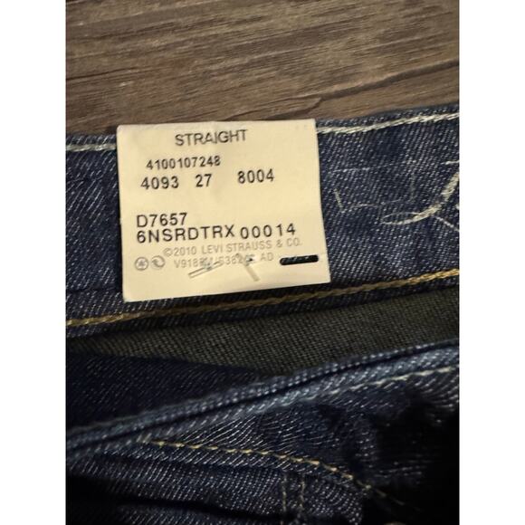 Levi's Bold Curve Straight Leg Dark Wash Jeans Size 33 x 32 NWT - Picture 7 of 8